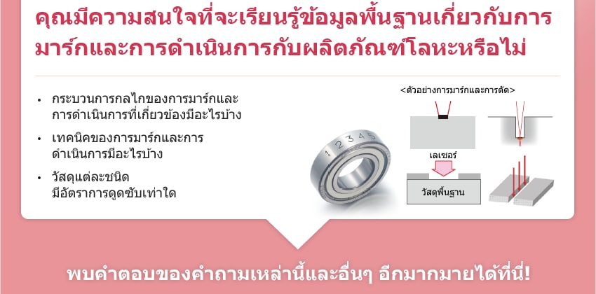 คุณมีความสนใจที่จะเรียนรู้ข้อมูลพื้นฐานเกี่ยวกับการมาร์กและการดำเนินการกับผลิตภัณฑ์โลหะหรือไม่ / กระบวนการกลไกของการมาร์กและการดำเนินการที่เกี่ยวข้องมีอะไรบ้าง เทคนิคของการมาร์กและการดำเนินการมีอะไรบ้าง วัสดุแต่ละชนิดมีอัตราการดูดซับเท่าใด / <ตัวอย่างการมาร์กและการตัด> / พบคำตอบของคำถามเหล่านี้และอื่นๆ อีกมากมายได้ที่นี่!